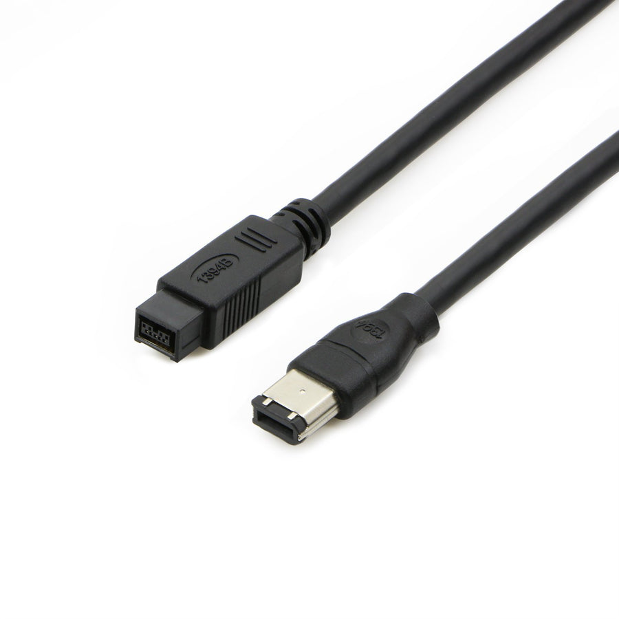 FireWire 800 to 400 9 to 6 pin Cable (9pin 6pin) 6FT, IEEE 1394 Firewire 800 9-pin/6-pin Cable 6 Feet(9 pin to 6 pin)
