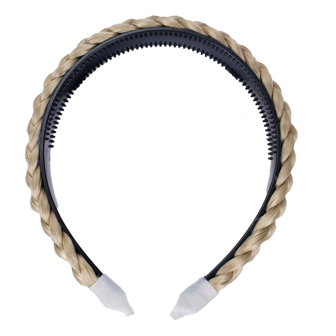 blonde # 15 / 613B HR2 : PRETTYSHOP Hair Band Plaited Braid Headband Hairpiece blonde # 15 / 613B HR2
