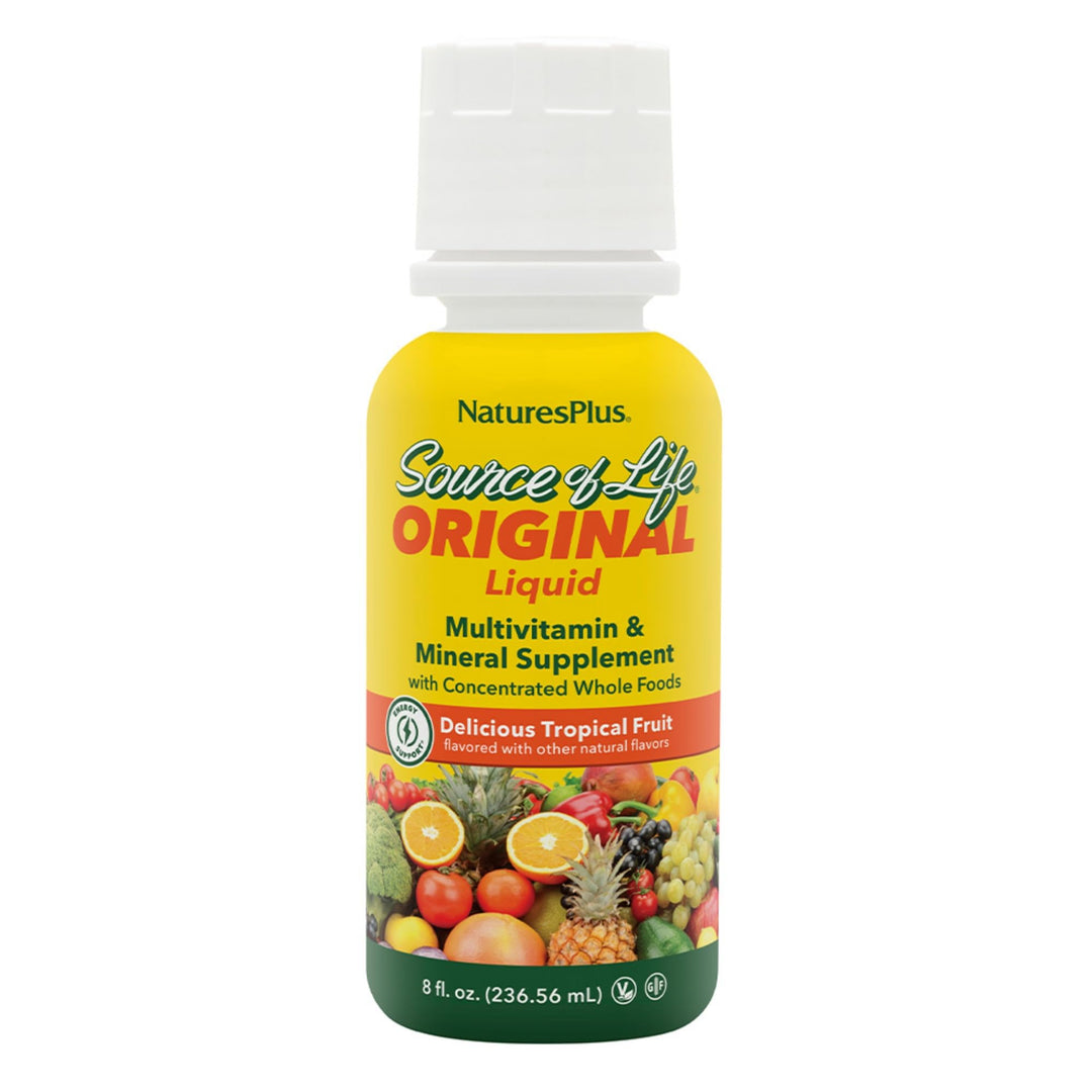 Natures Plus Source of Life Liquid, Tropical Fruit - 8 