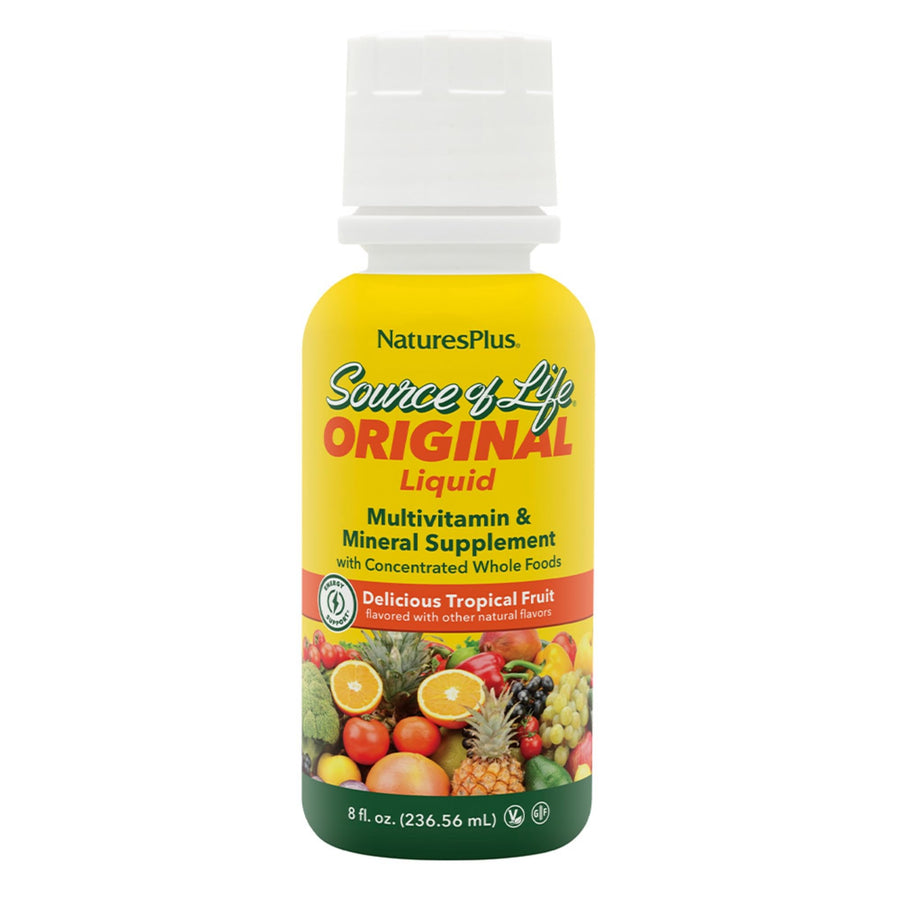 Natures Plus Source of Life Liquid, Tropical Fruit - 8 