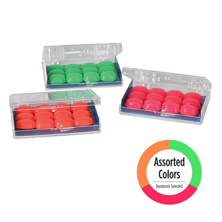 Kids Soft Silicone Ear Plugs - 6 Pairs with Case