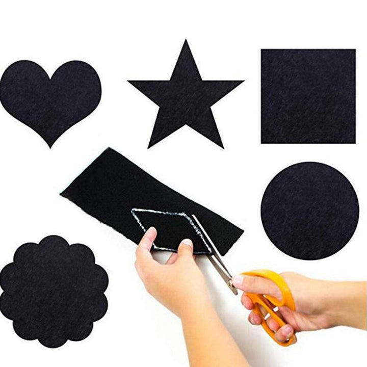 RZJZGZ Adhesive Felt Sheet Black Felt 8.3x11.8in 1mm Fa