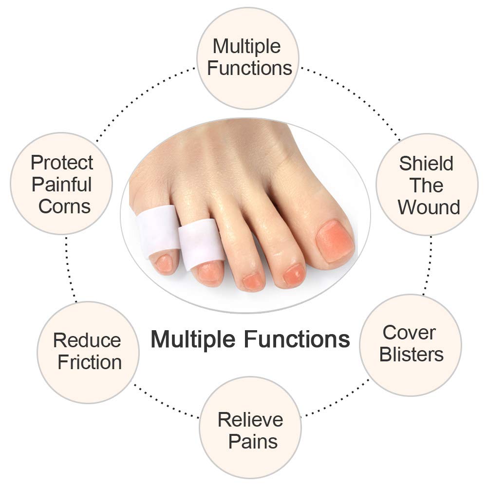 Pinky Toe Sleeves, 5 Pairs/Pack, S Size, Toe Protectors