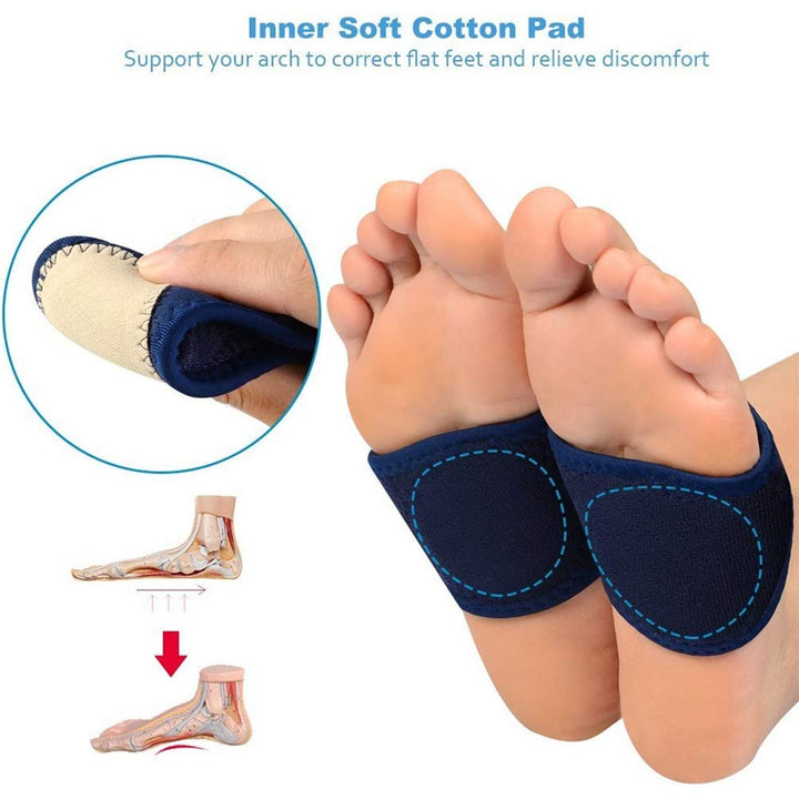 Arch Support Elastic Bandage, 2pcs Orthotic Insole Slee
