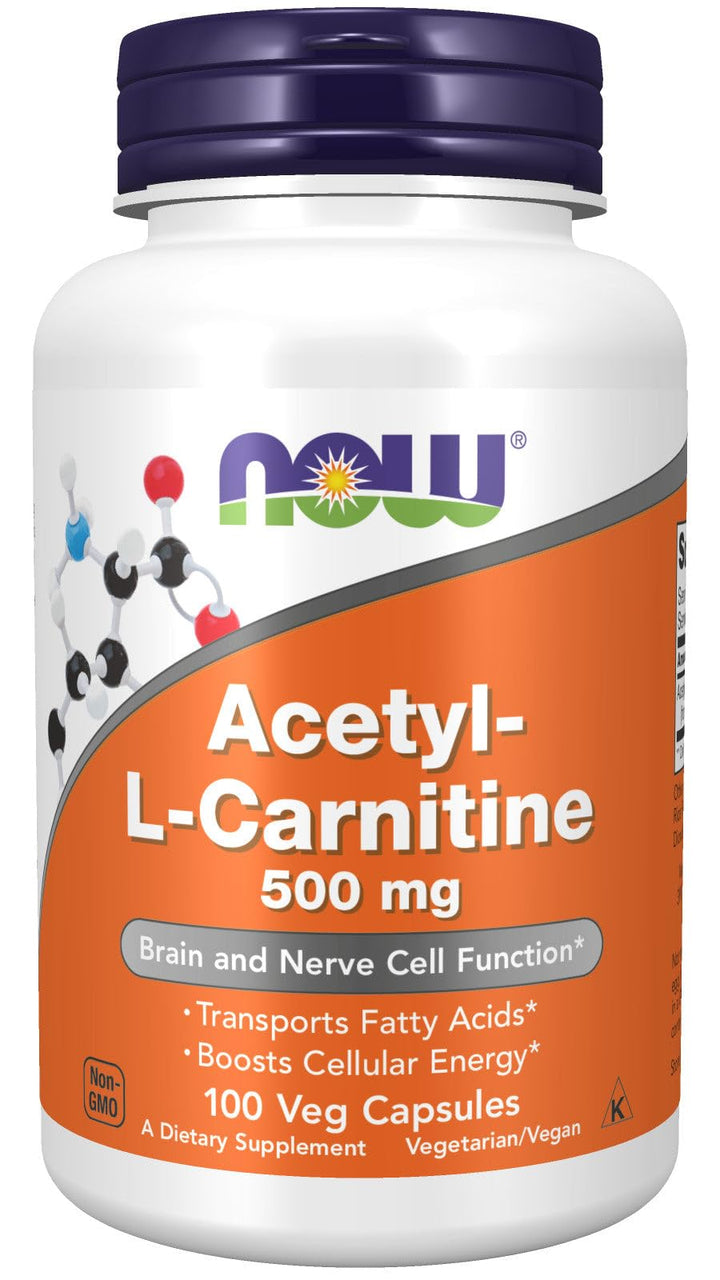 Now Foods Acetyl L-Carnitine 500 mg 100 caps