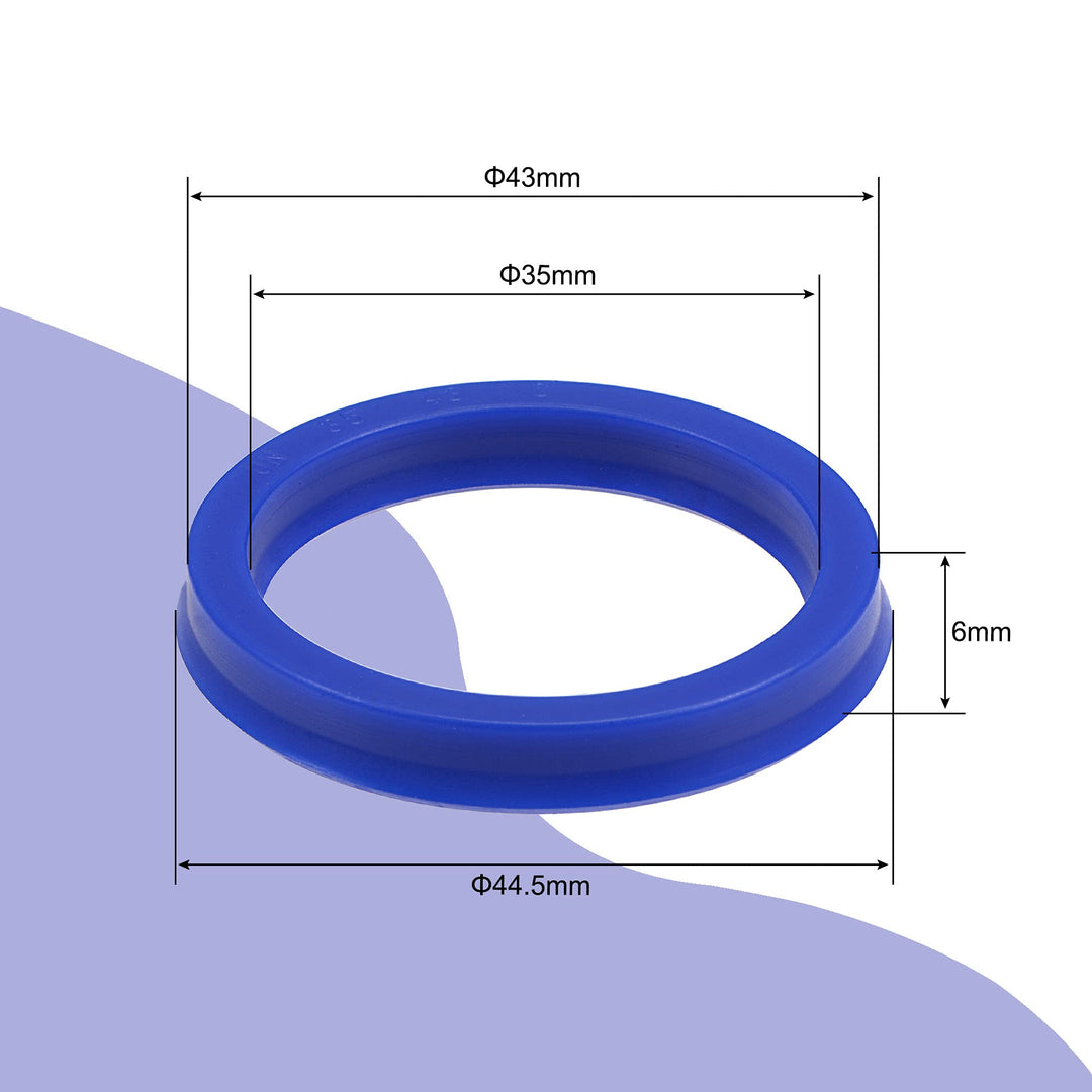 MECCANIXITY UN Radial Shaft Seal 35mm ID x 43mm OD x 6m