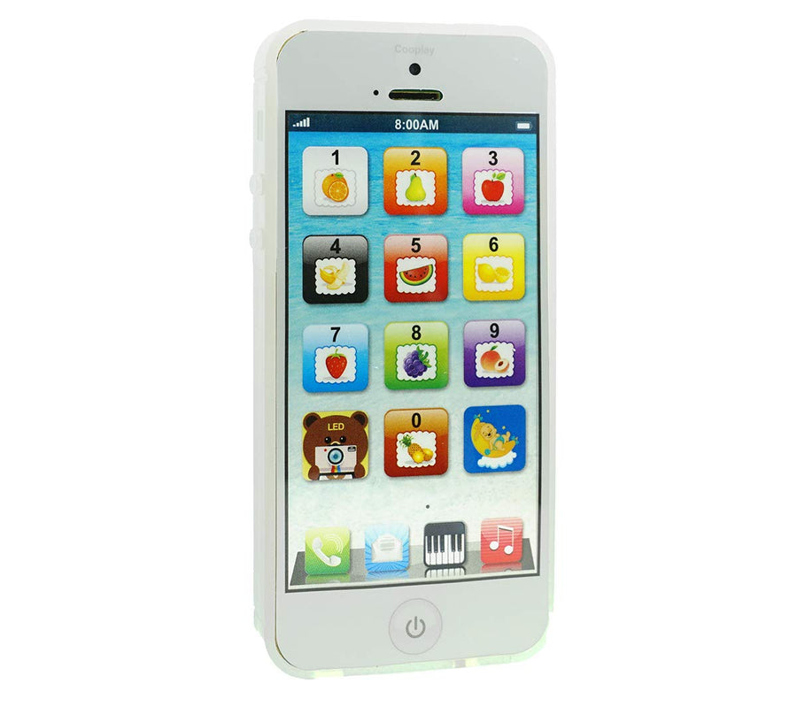 Cooplay White Smart Phone Toy Music Lullaby YPhone Song