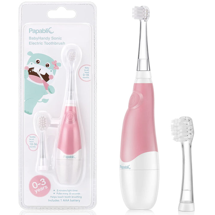 Papablic BabyHandy 2-Stage Sonic Electric Toothbrush fo