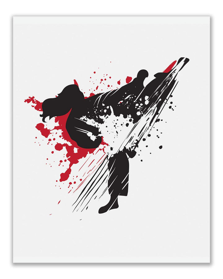 Karate Wall Art, Set of 4 8x10” Unframed, Martial Art Poster, Room Decor Teen Boys, Girl Karate, Martial Arts Posters for Walls, Karate Posters
