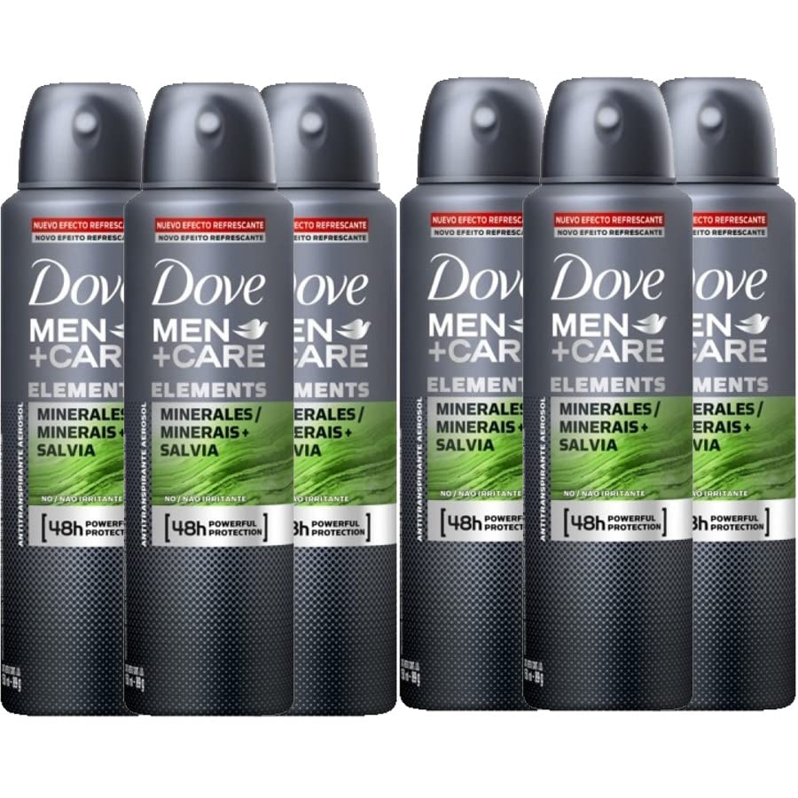 Dove Men+Care Minerals + Sage Deodorant 150ML 5.07oz (Pack of 6)
