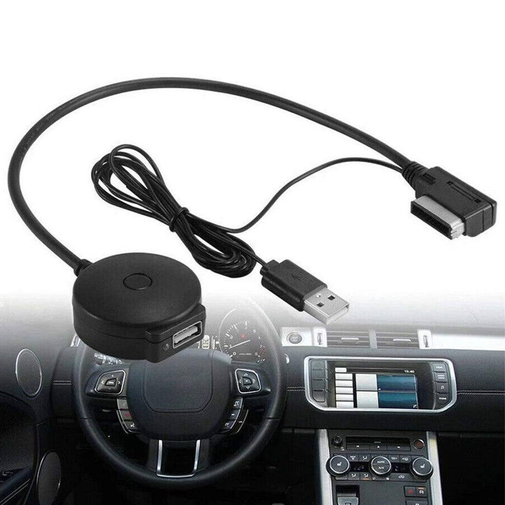 JIMAT AMI Bluetooth Adapter for Audi AMI MDI MMI 2G 3G 3G+ Gen Audio Interface AUX-in Car Stereo Auxiliary Cab | Music Sync & Charging | Compatible for iPod iPhone X Samsung S9 HTC L