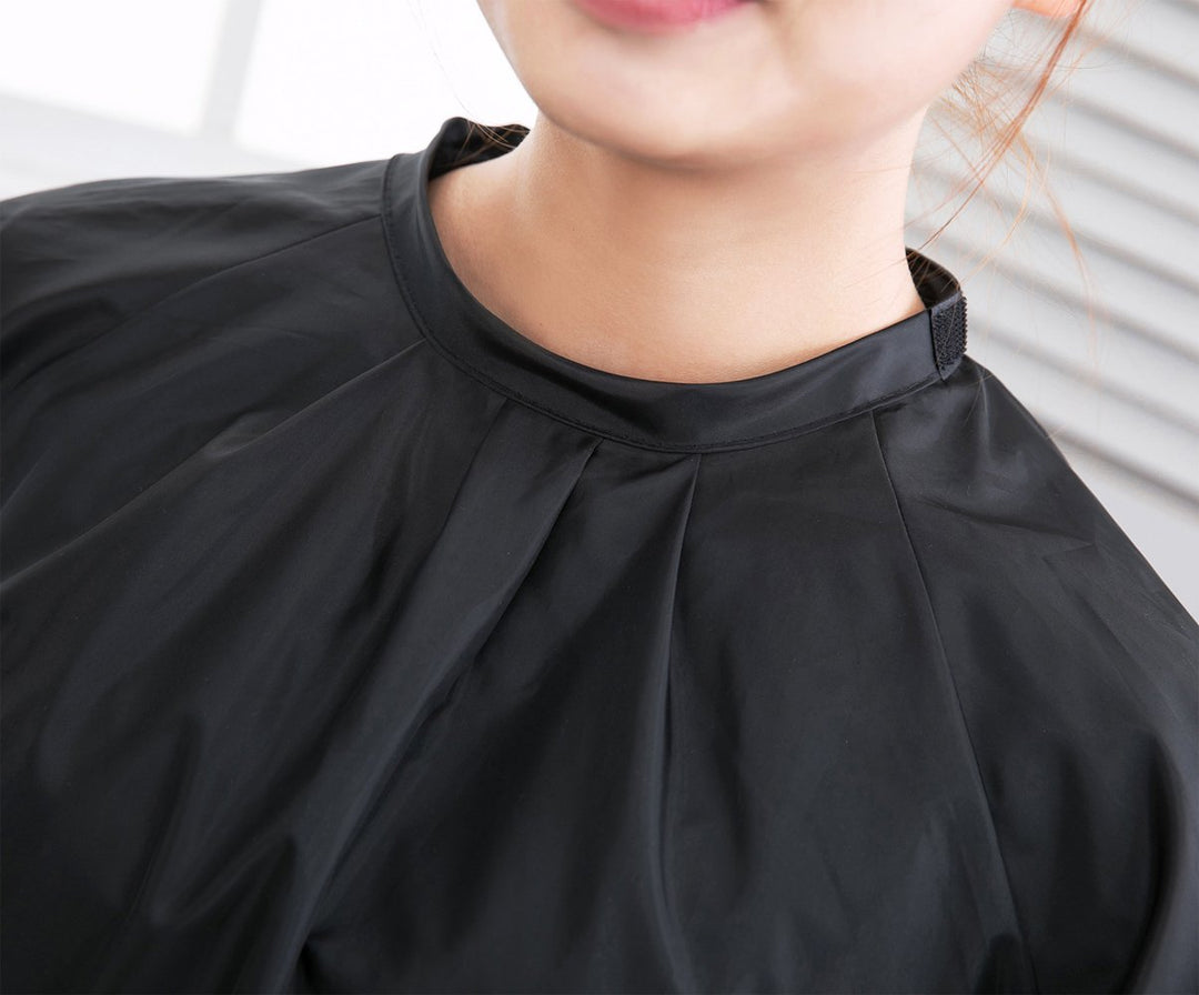 Salon Client Hair Cutting Cape Gown, Professional Barber Haircut Cape with Sleeves