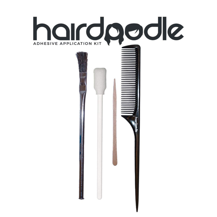 Ghost Bond Platinum 1.3oz Adhesive Brush Rat Tail Comb and Contour Applicator Ultimate Bundle