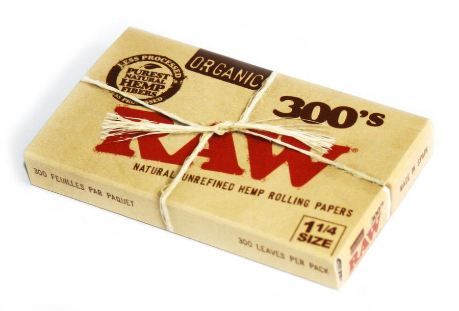 Raw Unrefined and Organic Rolling Paper, 1 1/4 (76 x 44