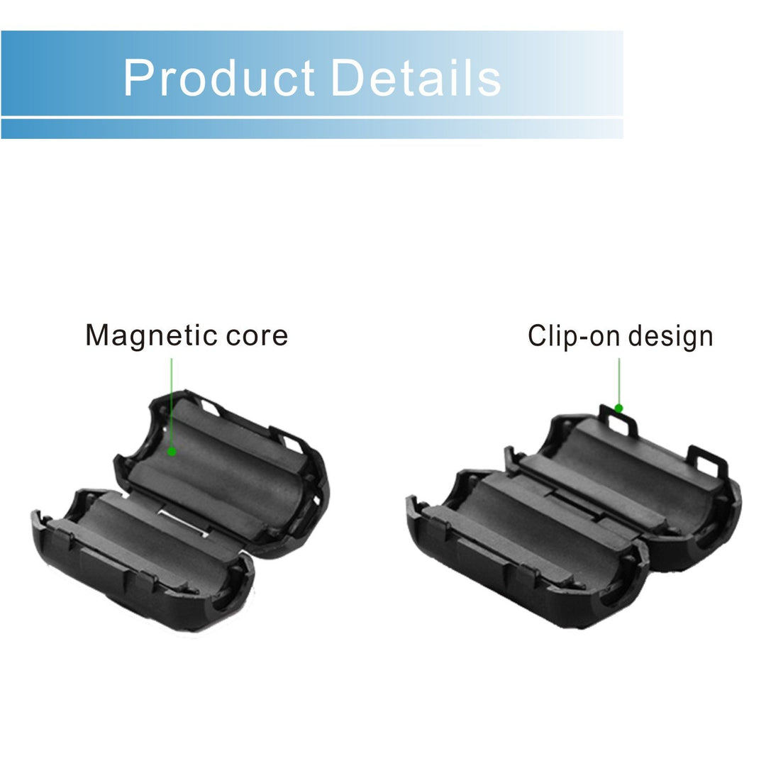 iSKUKA [Pack of 10 Ferrite Beads Clip - on Design for H