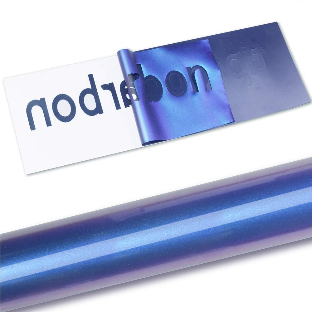 Chameleon Heat Transfer Vinyl HTV Roll 12 by 5ft for Tshirt Purple to Blue