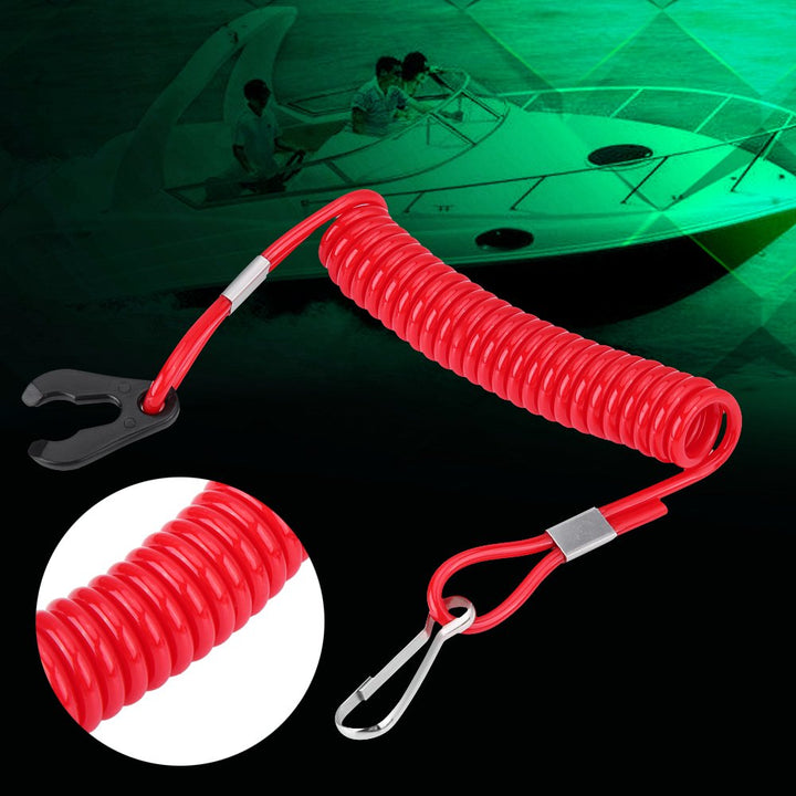 Boat Engine Motor Kill Stop Switch, Outboard Engine Ignition Emergency Kill Stop Switch Key Lanyard Rope Clip (for Yamaha All Series) (Boat Engine Motor Kill Stop Switch)