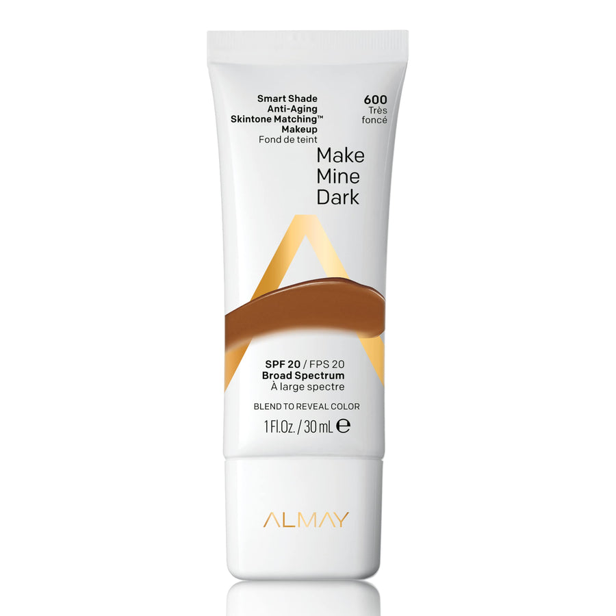 Smart Shade Anti-Aging Skintone Matching Makeup, Hypoallergenic, Cruelty Free, Oil Free, -Fragrance Free, Dermatologist Tested Foundation with SPF 20, 1oz