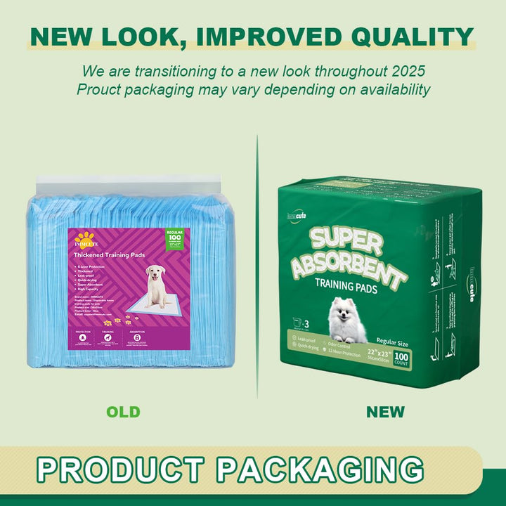 Puppy Pee Pads 22x23-100 Count | Dog Pee Training Pads Super Absorbent &amp; Leak-Proof | Disposable Pet Piddle and Potty Pads for Puppies | Dogs | Doggie| Cats | Rabbits