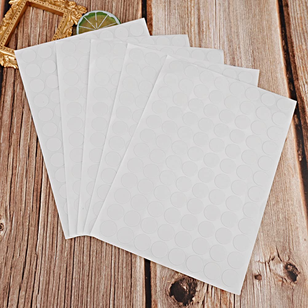 5 Sheets Self-Adhesive Screw Hole Stickers, 54 in 1 Sel