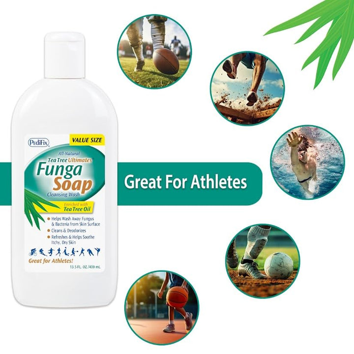 PediFix FungaSoap Cleansing Wash Value Size,13.5 Ounces