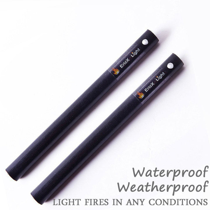 2 PCS 1/2 Inch X 6 Inch Ferrocerium Rod Flint Fire Starter, Super Thick Rod Provide You A Decent Shower of Sparks, Drilled A Lanyard Hold Great for DIY Your Own Survival Kit