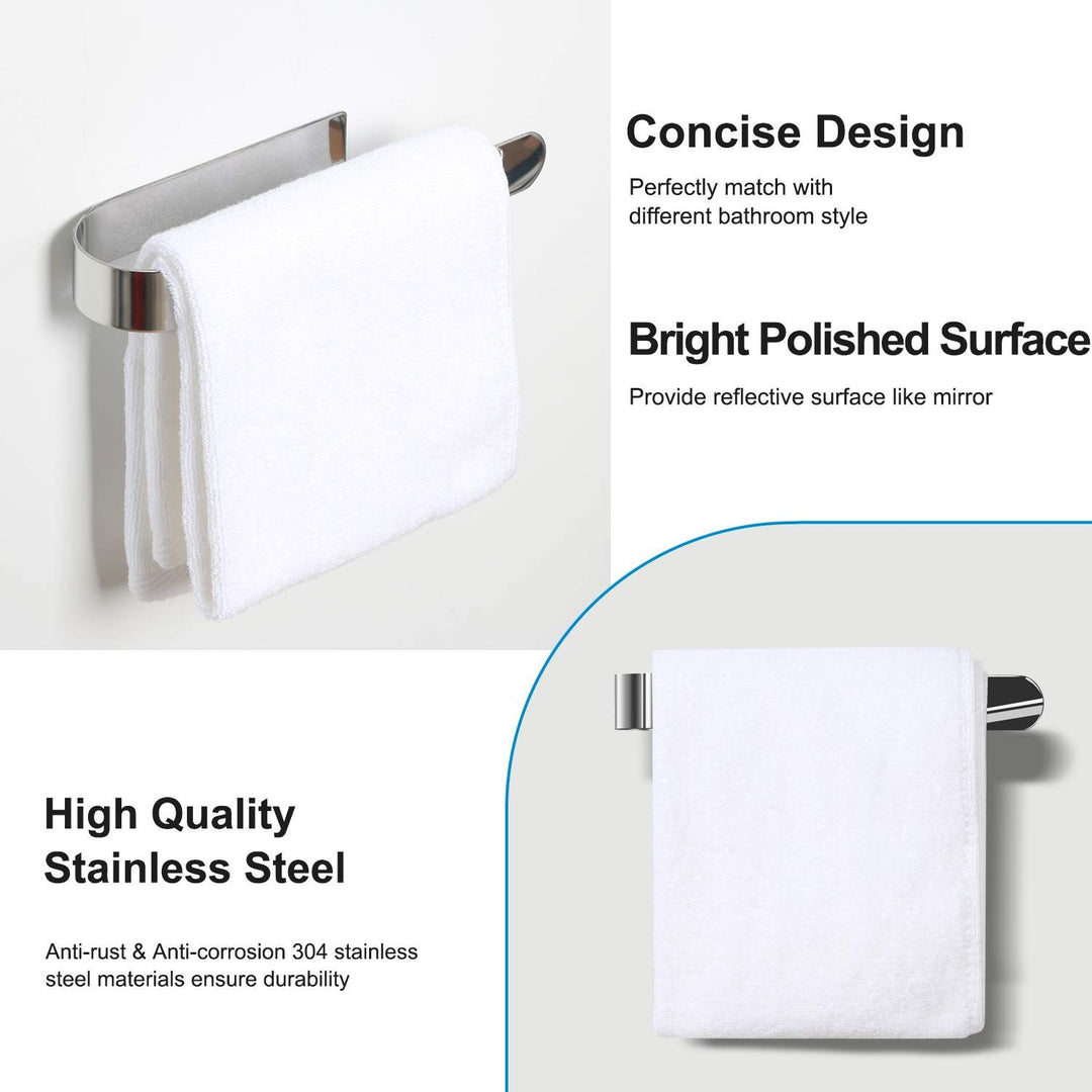 HouseAid Self Adhesive Hand Towel Holder for Bathroom, 