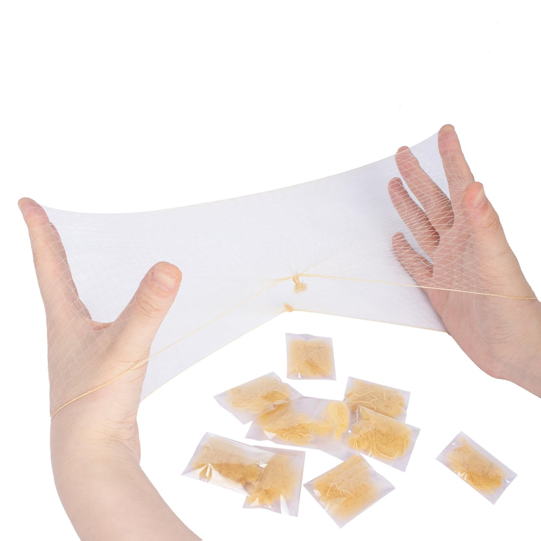 Pack of 20pcs Hair Nets Invisible Elastic Edge Mesh 50cm 20 Blonde