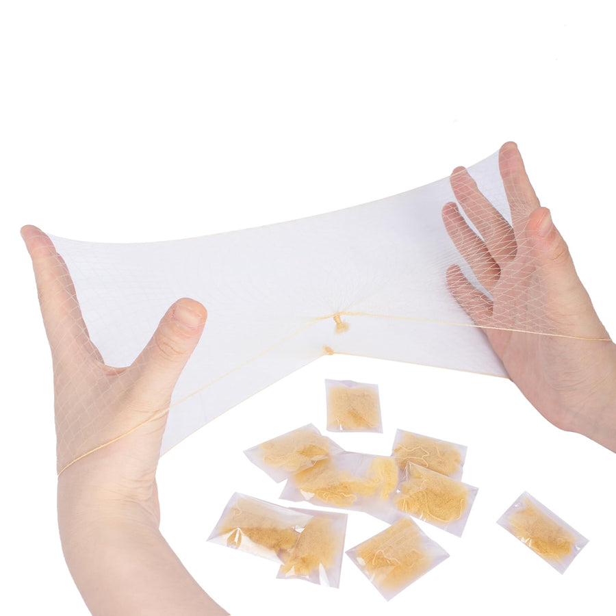 Pack of 20pcs Hair Nets Invisible Elastic Edge Mesh 50cm 20 Blonde