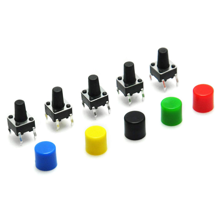 Gikfun 50Pcs 6x6x9mm Tact Tactile Push Button Momentary