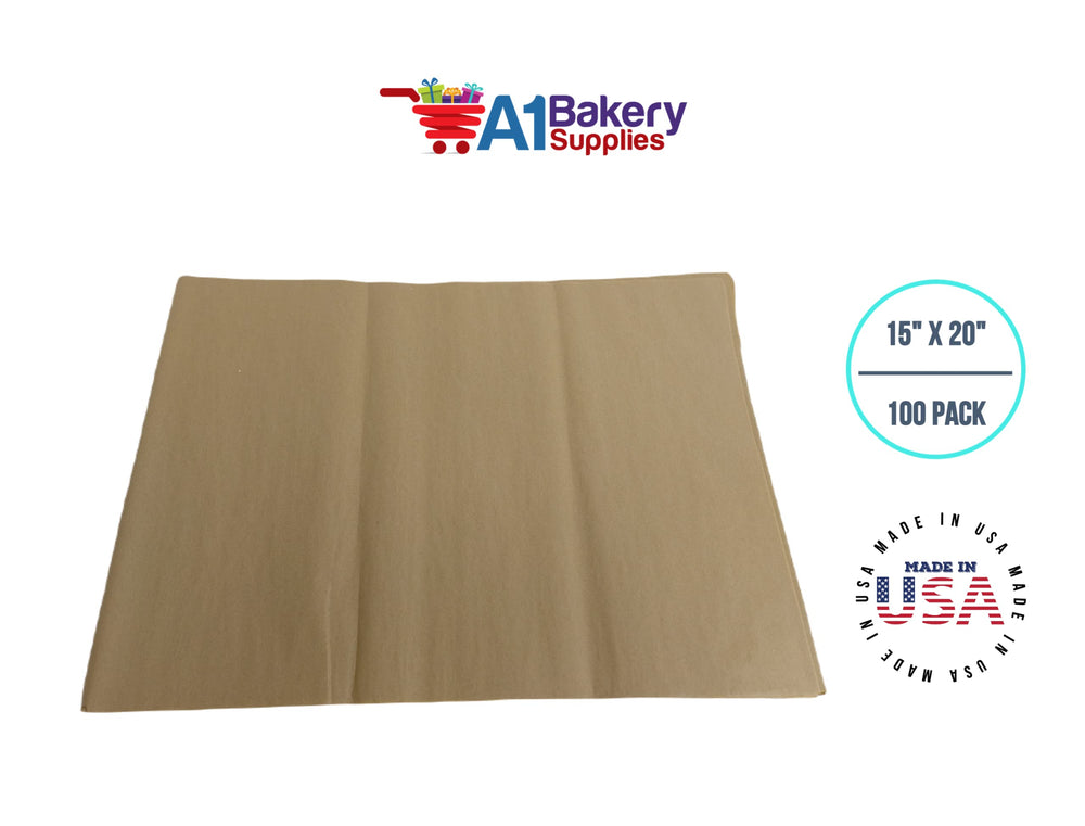 Antique Gold Tissue Paper 15 Inch X 20 Inch - 100 Sheet