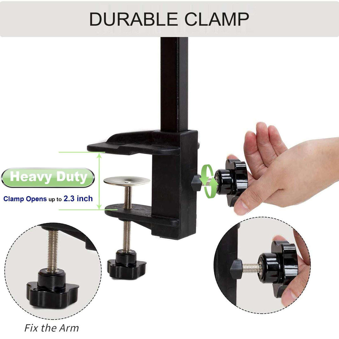 Dog Grooming Arm with Clamp, Dog Grooming Loop Noose and No Sit Haunch Holder for Medium &amp; Small Pets, 35.4 Inches, Adjustable Height