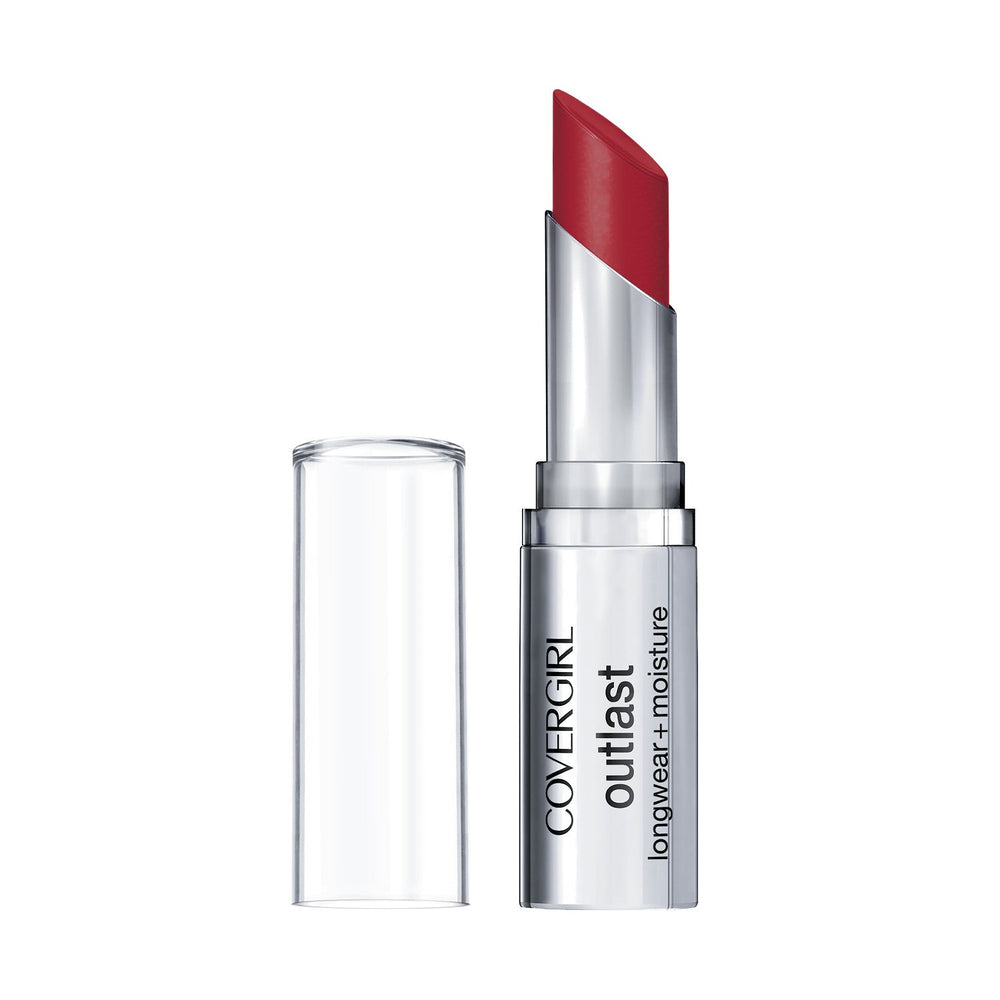 CoverGirl Outlast Longwear Lipstick, Red Rouge, 0.13 Ounce