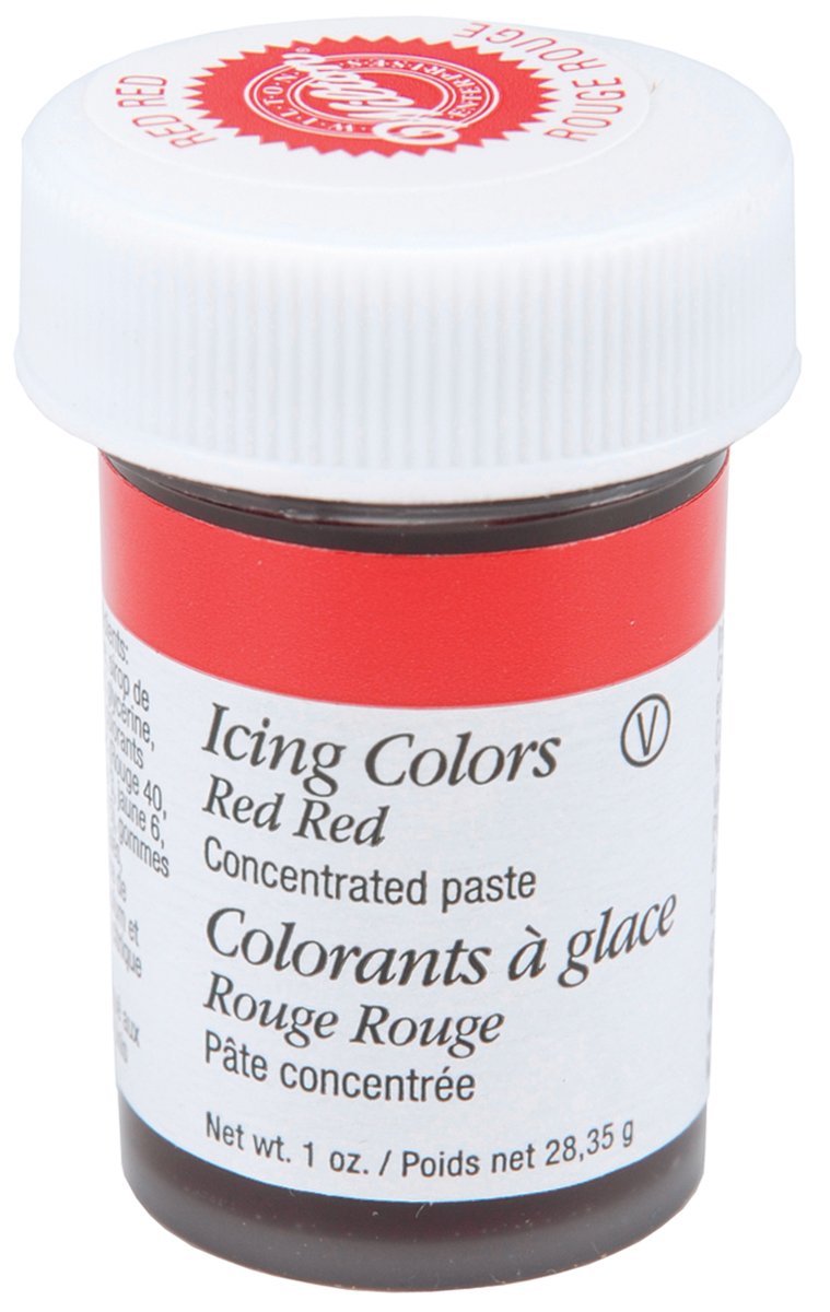 Icing Color Gel Food Coloring, 1 Ounce, Red-Red