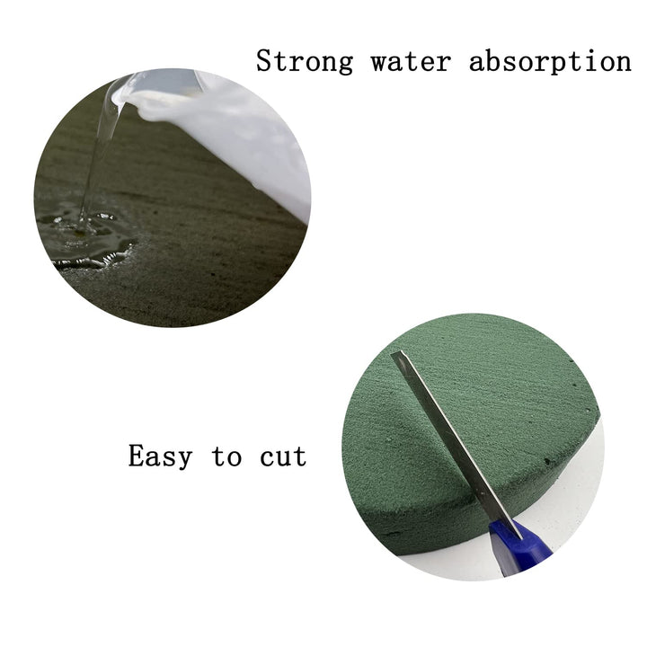 5 Pcs Floral Foam, 6.5 Inch Dry Wet Floral Foam Bricks Round for Artificial Flowers