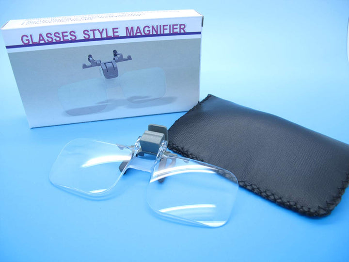 KIKAR Clip n Flip Magnifying Glass 2x Power +4.00 Diopt