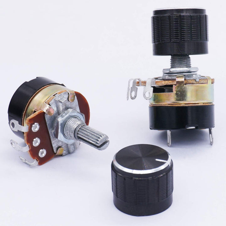 TWTADE 2Pcs 10K Ohm Single Linear Taper Dimmer Potentio