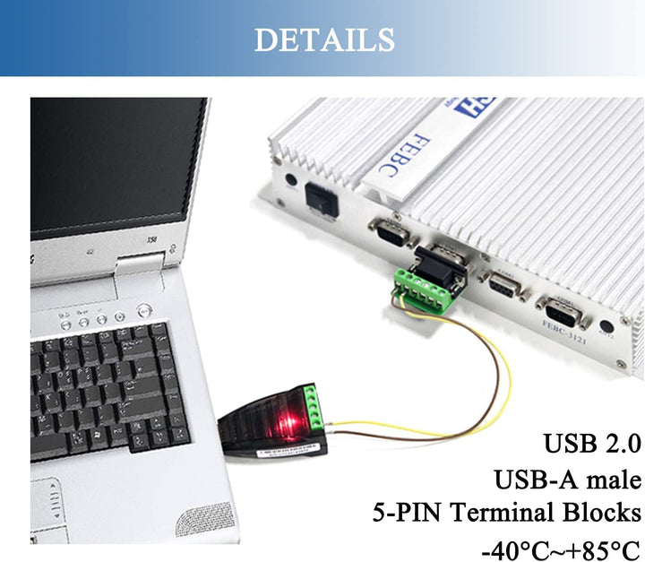 Kowellshine UTEK UT-885 USB to RS-485/422 Interface Protocol Vonverter (1-Port USB to RS-422/485 Serial Converter with ESD Protection)