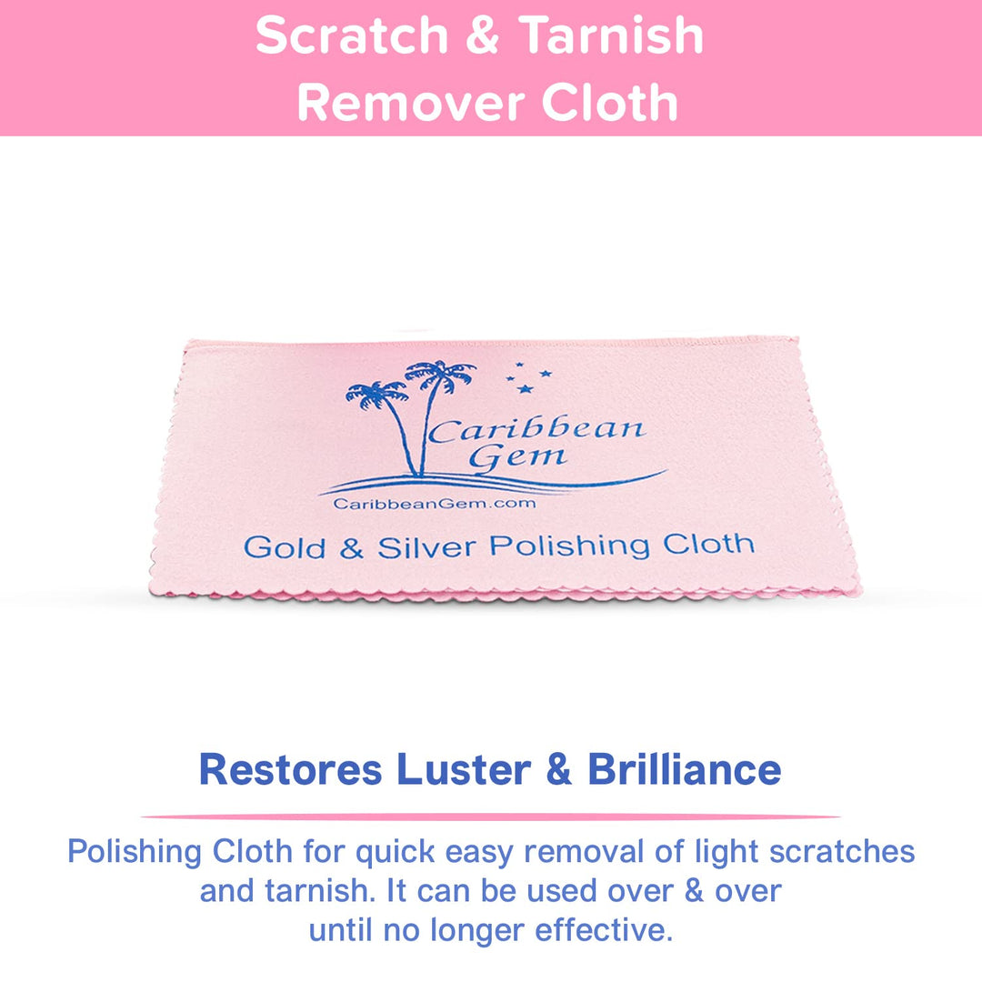 USA | 4 Pack | Polishing Cleaning Cloth | for Gold, Silver, Platinum Jewelry, All Metals | Non-Toxic | Restores Luster and Brilliance