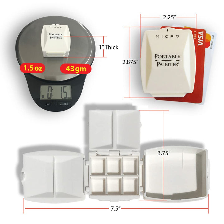 Micro Watercolor Palette - Travel - Feather-Weight - Simplify Your Life