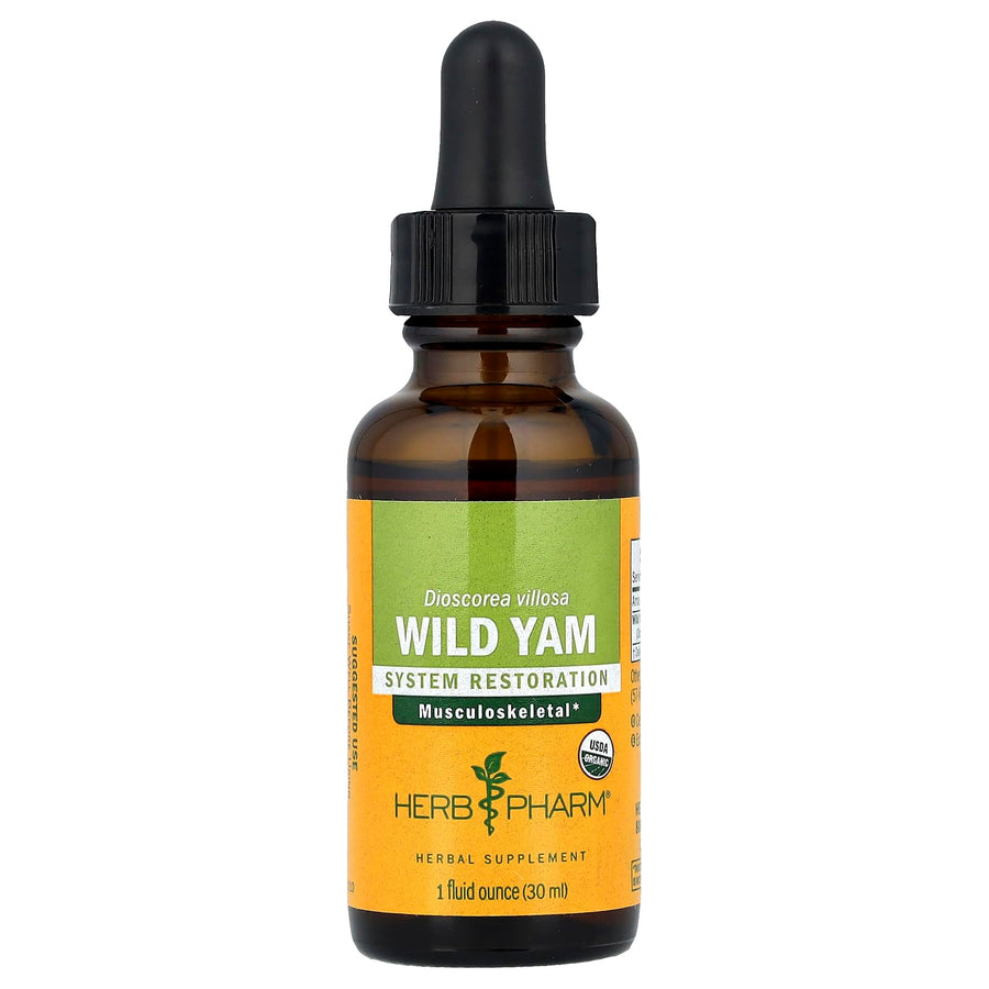 Herb Pharm Certified Organic Wild Yam Liquid Extract fo