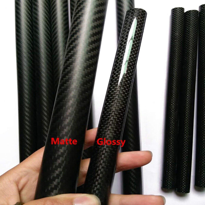 2PC Roll Wrapped Carbon Fiber Tube Glossy Surface 8mm 10mm 12m 14mm 16mm 18mm 20mm 22mm
