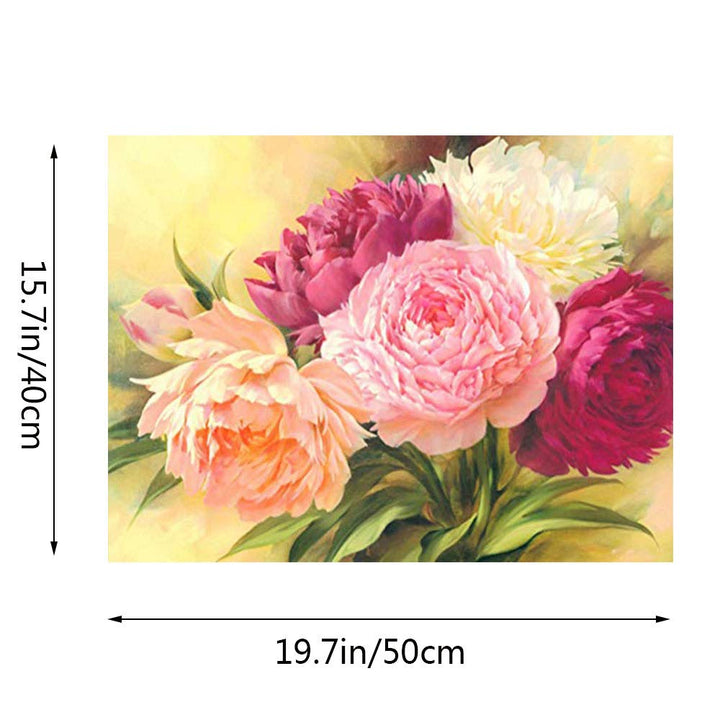 Kimily DIY Paint by Numbers for Adults Kids Flower Peon