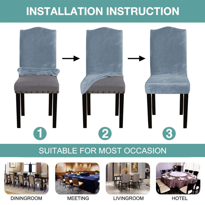 Turquoize Dining Chair Covers Stretch Chair Covers for 