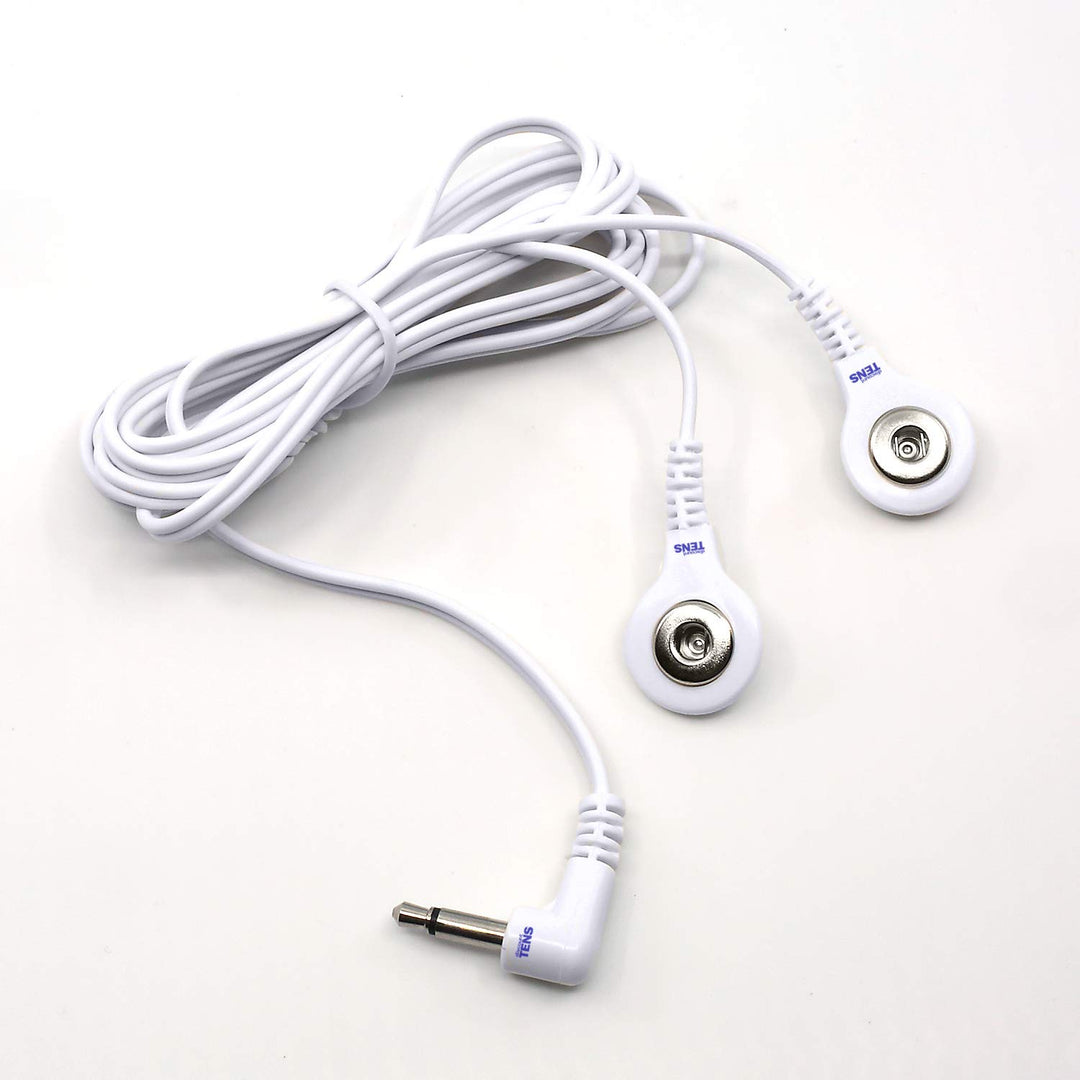 Tens Replacement Lead Wires, 2 Snap Connectors (2 Pack)