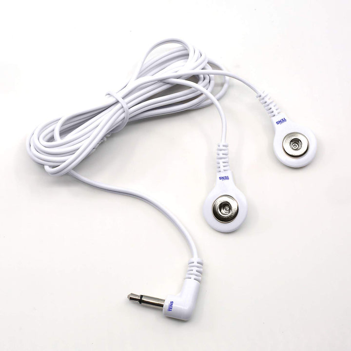 Tens Replacement Lead Wires, 2 Snap Connectors (2 Pack)