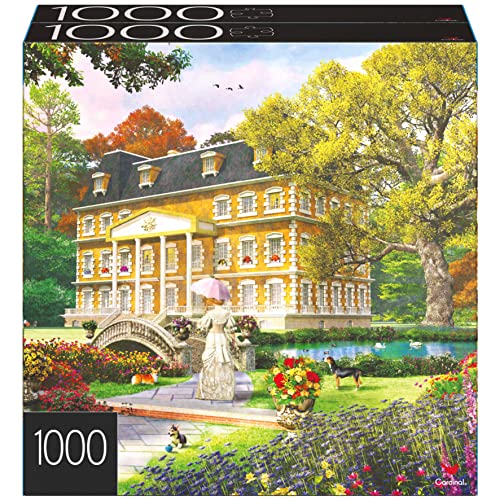 2-Pack of 1000-Piece Jigsaw Puzzles, Pine Cabin &amp; Summer Estate | Puzzles for Adults and Kids Ages 8+, Amazon Exclusive