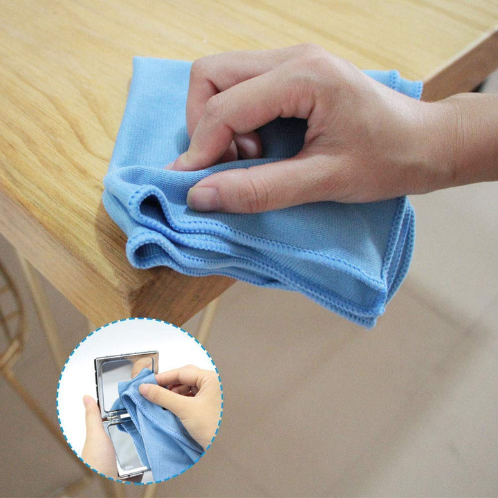 MUZOCT 8Pcs Microfiber Towel Cleaning Cloth Mop 12x12 i