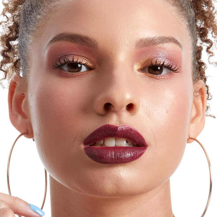 PROFESSIONAL MAKEUP Shout Loud Satin Lipstick, Infused With Shea Butter - Into The Night (Deep Grape)
