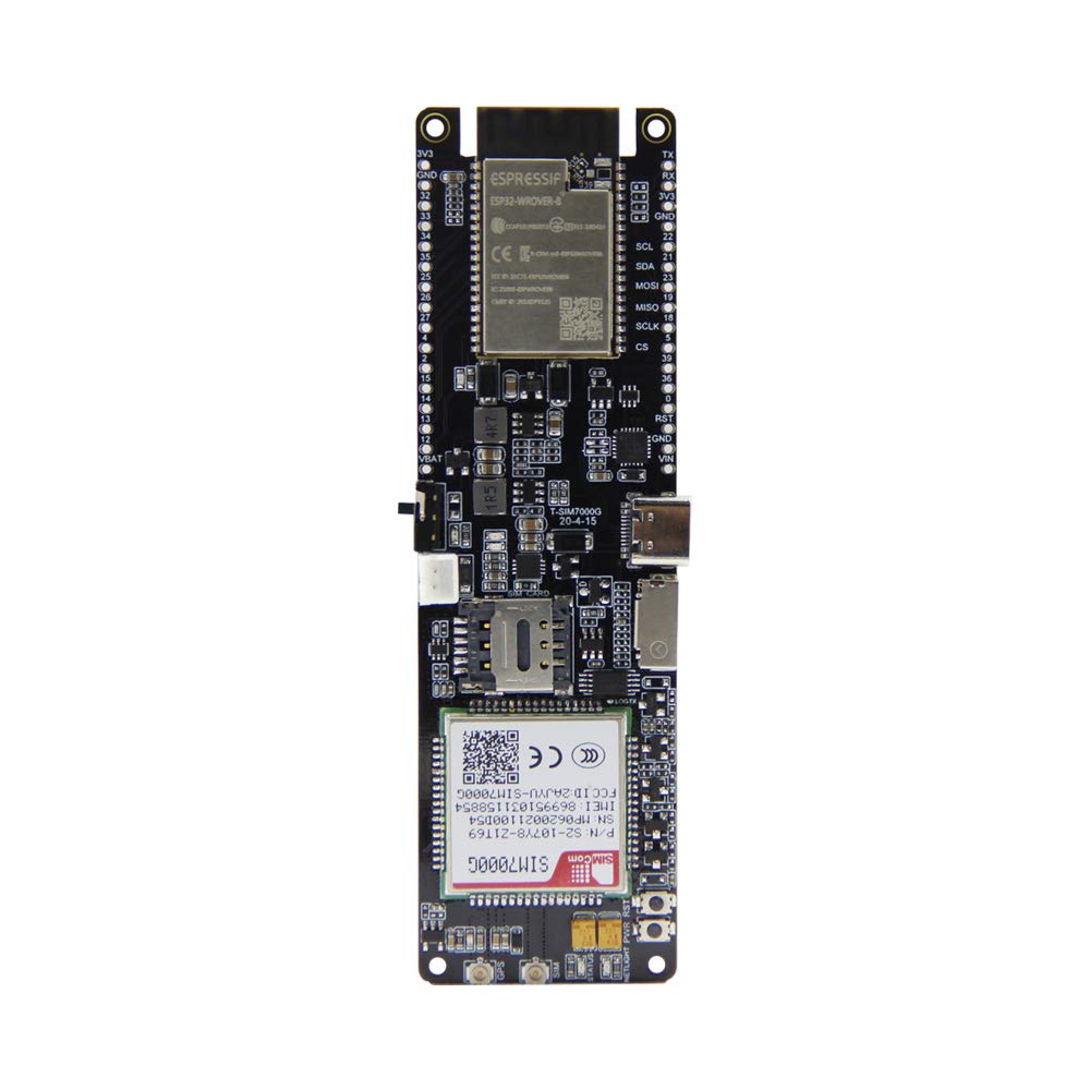 T-SIM7000G ESP32-WROVER-B Solar Charge SIM GPS Antenna CH9102F 16MB 2G/NB TTGO Development Board